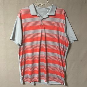 Puma Men’s Golf Polo Shirt Used Size Large Color Red & Gray